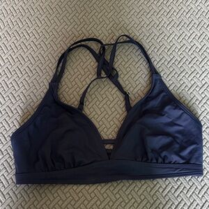 Athleta Dark Blue Strappy Sports Bra